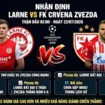 Nhận định bóng đá trận Larne vs FK Crvena Zvezda vòng loại Cúp C1 ngày 22/07/2026 cùng chuyên gia Thapcamtv.
